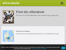 Tablet Screenshot of efterskole.dk